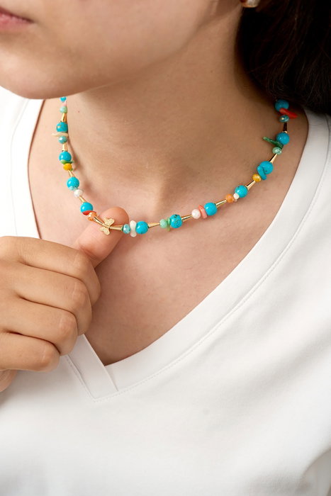 Heliophilia Silver Collar Multicolor de Metal Lacado Heliophilia Silver Collar Multicolor de Metal Lacado